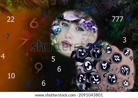 Female face astrology and numerology
