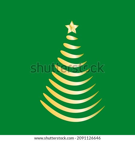 Golden ornament for christmas decoration vector illustration