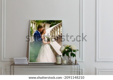 Wedding picture with young couple