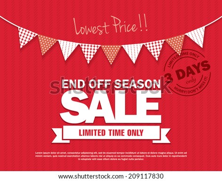 End Off Season Sale Royalty-Free Stock Photo #209117830