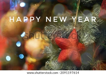 happy new year picture with text Happy new year for New year celebration
