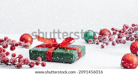 Christmas holiday composition. Christmas decor on white background. Xmas, winter, new year concept. copy space