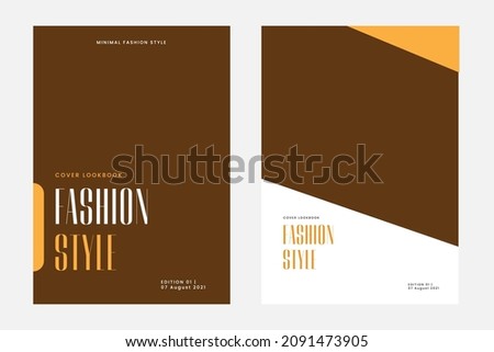 Minimalist cover book fashion style, suitable for content marketing tool, magazine