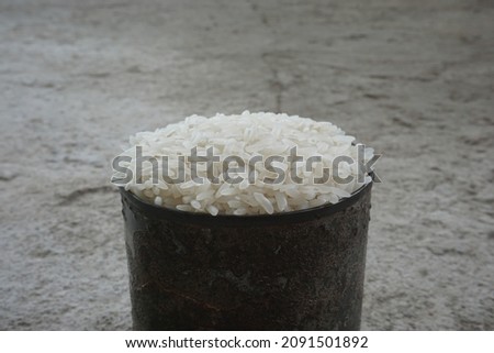 product photo of one bowl of rice on a plain background