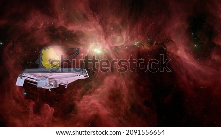 James Webb Space Telescope in Space "Elements of this image furnished by NASA "