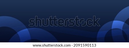 Modern abstract dark navy blue banner background. Vector abstract graphic design banner pattern background template.