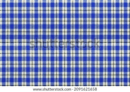 real seamless blue tartan check pattern 