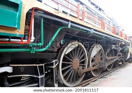 Rewari Rail heritage shed was built as steam Loco shed to maintain steam engines in the year 1893 under Bombay Boroda and Central India Railway (BB and CIR). Royalty-Free Stock Photo #2091811117