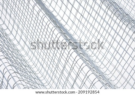 Steel wire grid, abstract background
