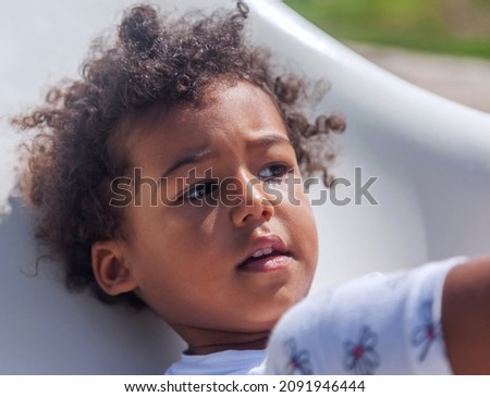4 year old toddler relaxing and having a conversation