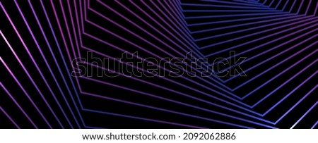 Abstract geometric wavy lines illustration banner pattern background