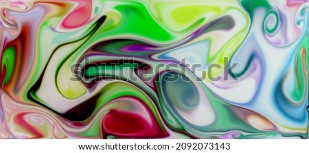 Abstract illustration artistic multi watercolor fluid simulation spread splash design black background