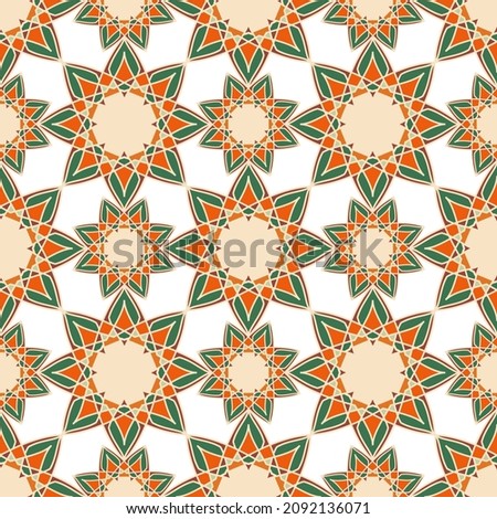 Seamless pattern with oriental ornament
