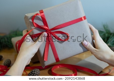 image of the hands that make handmade gifts for Christmas