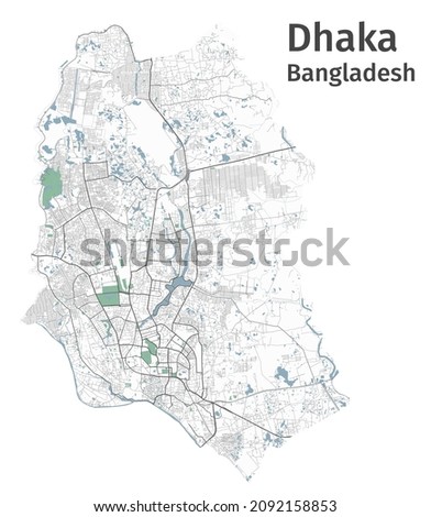 DHAKA-MAP Stock Vector Images - Avopix.com