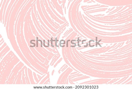 Grunge texture. Distress pink rough trace. Flawless background. Noise dirty grunge texture. Attractive artistic surface. Vector illustration.
