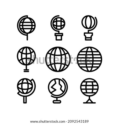 globe icon or logo isolated sign symbol vector illustration - Collection of high quality black style vector icons
