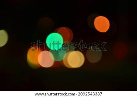 defocused abstract background  of the lights on the road