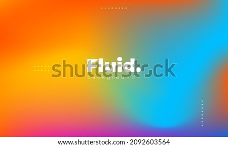 Dynamic multicolor background. Smooth color gradation. Liquid colorful gradient background. Vector illustration for your graphic design, template, banner, poster or website Royalty-Free Stock Photo #2092603564