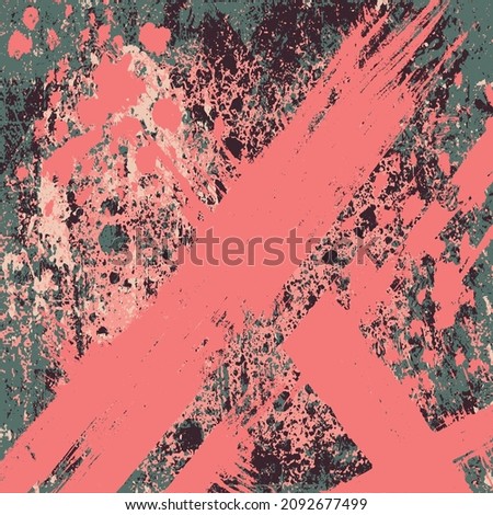 Pink grunge background. Vector scratched texture