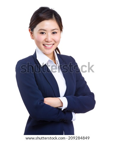 Confident young businesswoman portrait
