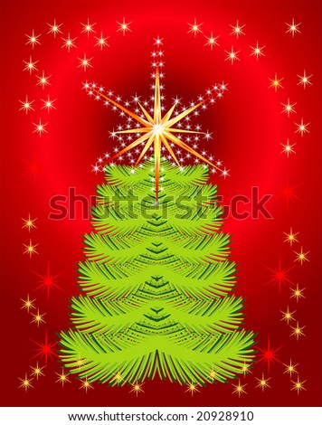 Abstract background with holiday tree