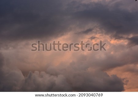 Picturesque stormy clouds in the sky