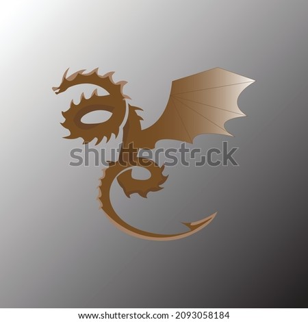 this is a dragon flying in the sky