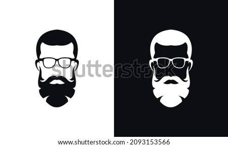 Men beard style vector eps 10