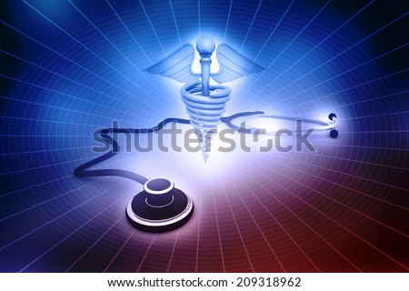 Medical symbol with Stethoscope 