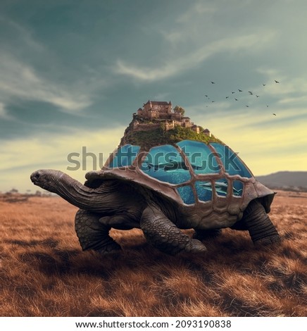 photo manipulation and collage work Royalty-Free Stock Photo #2093190838