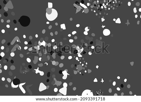 Light Gray vector backdrop with memphis shapes. Modern abstract illustration with colorful random forms. Elegant design for wallpapers.