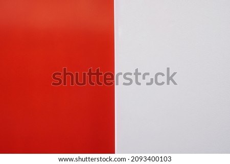 texture of two color wall background white and red