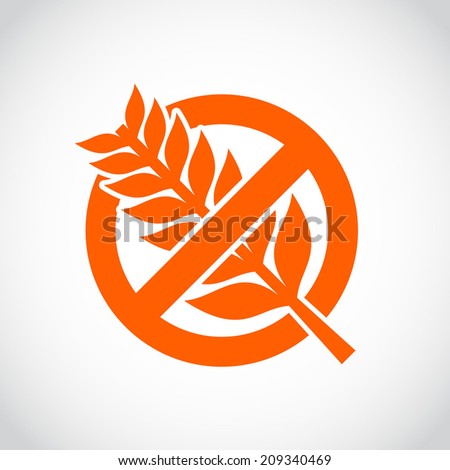 Gluten free vector label sign Royalty-Free Stock Photo #209340469