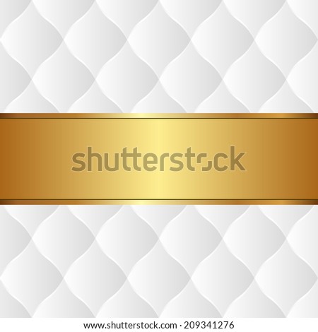white  background with golden tape