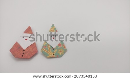 Paper Crafts Santa Claus origami Xmas Decoration Thumbnail For Social Media Post cover