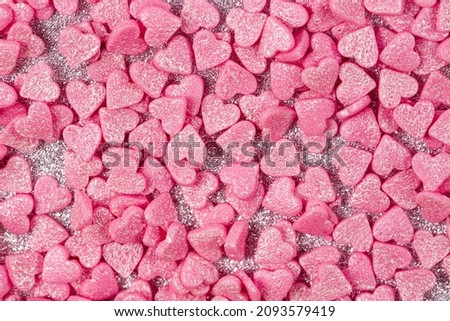 Valentines day background with sweet pink hearts, pink pattern for Valentines day