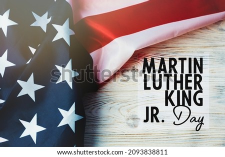 national federal holiday in USA Martin Luther King Day MLK background	
