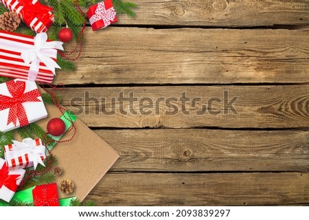 Christmas Gift Box package. Gift exchange Christmas New Year concept on covid-19 pandemic.