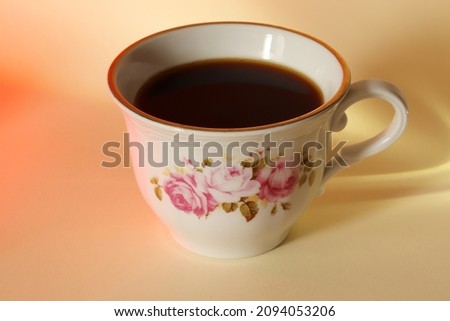a cup of hot coffee