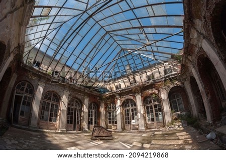 Abandoned palace with a piano in Poland 