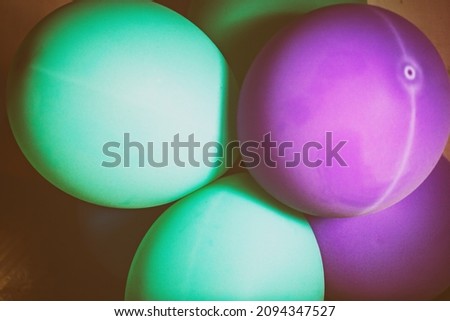 Party balloons background close up image