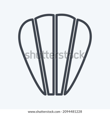 Icon Madeleines - Line Style - Simple illustration,Editable stroke,Design template vector, Good for prints, posters, advertisements, announcements, info graphics, etc.