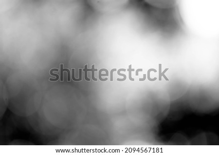 Black and white bokeh background
