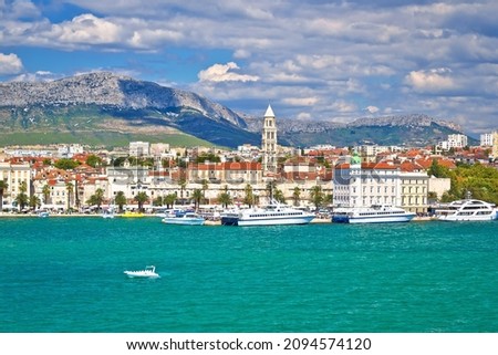 Historic city of Split waterfront view, Dalmatia region of Croatia Royalty-Free Stock Photo #2094574120