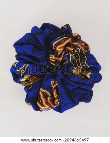 scrunchie batik with history, from indonesia