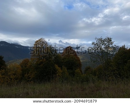 Autumn in the Russian mountains