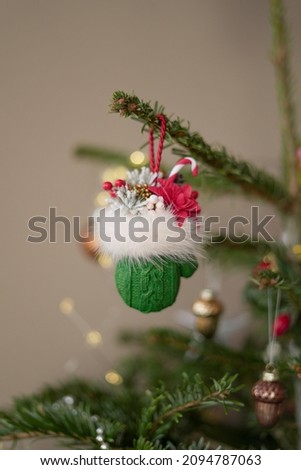 Hand made New Years tree decoration