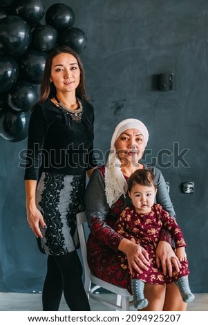 generational connection - mother, daughter, granddaughter