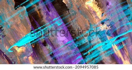Fashion image. Liquid acrylic. Contemporary art. Handmade. Watercolor and acrylic red, green mixed texture. Blue cross lines. For banners, advertisements, presentations, business cards.